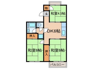 マンション幸Ｂ棟の物件間取画像